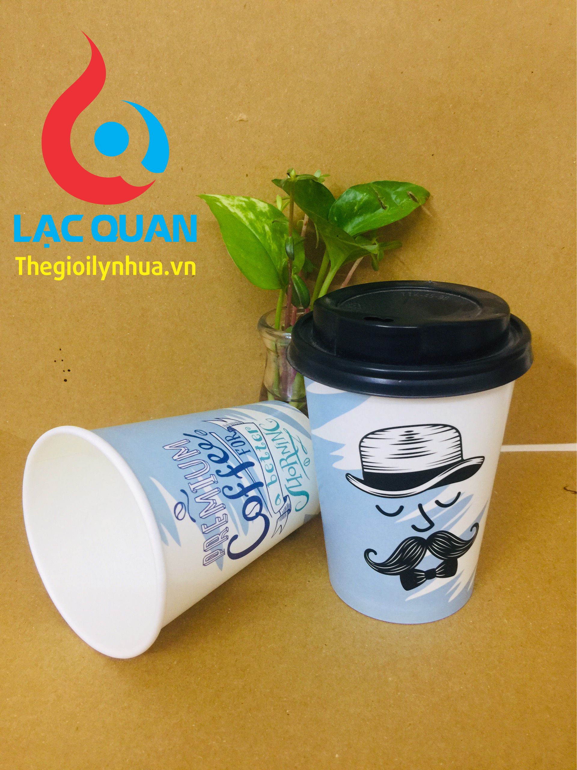 ly giấy in sẵn mẫu MR coffee
